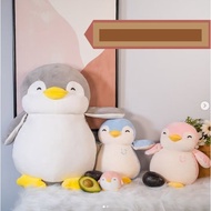 Miniso Penguin Plush Toy - Stuffed Toys Penguin Blue and Grey Pink