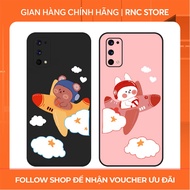 Realme C2/Realme 5s/....flexible square edge camera protection case in the shape of a Bear flying a 