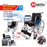 Mobilis DAF Commode  Wheelchair MO 681 | Kerusi Roda Tandas