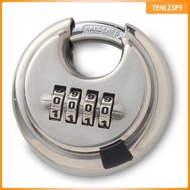 [tenlzsp9] Power Combination Lock, 4-Digit Padlock Resettable gym exercise Lockset, Heavy Duty Hasps