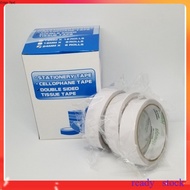 1 pcs Double Sided Tissue Tape Double Sided Tape Tissue (12MM / 18MM / 24MM) x 10YARDS