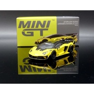 Mini GT 1:64 #639 LB-Silhouette WORKS Lamborghini Aventador GT EVO Yellow (New & Sealed)