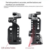 TECHCHIP-Aluminum Alloy Camera Cage Rig with Cold Shoe Mount A6000/A6300/A6400/A6500 Cameras