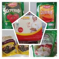 Various tomato sauce/pedas/mayonais/barbeque/keju