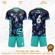 Jersey sport olahraga Takraw Full Printing Gratis Nama & Logo