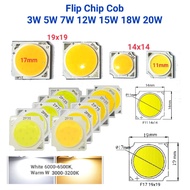 /klik4x LED 14x14, 19x19 Flip Chip Cob White, Warm White F11 1414, F17 1919 1917 Chip LED 3W 5W 7W 1