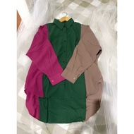 KEMEJA Nana UNIQUE RAINBOW LINE SHIRT