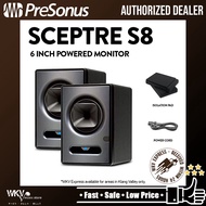 PreSonus Sceptre S8 8inch Powered Monitor with Free Isolation Pads - Pair (S-8/S 8)