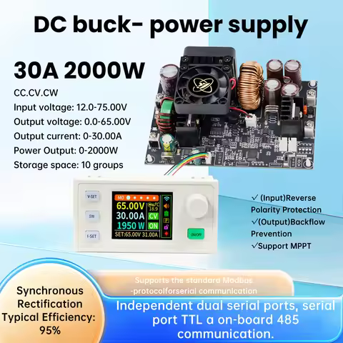 DC Buck Converter CNC Adjustable Regulated Laboratory Step Down Power Supply Constant Voltage Curren