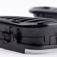 2Pcs Grill Depan Warna Hitam Gloss untuk BMW E46 3 Series 4 Pintu