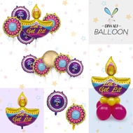 18 Inch Deepavali Decoration item Happy Diwali Festival Decor Diwali Aluminum Film Balloon Deepavali