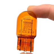 Toshiba toshiba T20 Monofilament Car Turn Bulb 12v 21w Amber Yellow wy21w Large Bulb