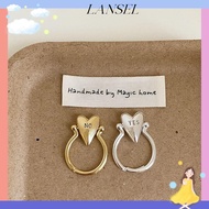 LA Heart Ring, Exquisite Personality Letters Ring, Fashion "YES""NO" Adjustable Stainless Steel Fing