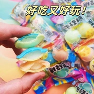 德国 hitschies飞碟糖果零食UFO 彩纸糖飞碟糖巨酸酸糖网红3.31 German hitschies UFO candy snacks, colored paper candy, UFO c
