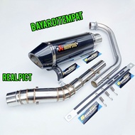 Knalpot Racing Akrapovic Layang Vixion Satria Fu CBR 150R CB150R VERZA BYSON R15V2 R15V3 XABRE DAN M