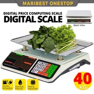 40Kg Electronic Digital Price Computing Rechargeable Supermarket Counting Scale Penimbang Harga Timb