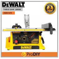 DEWALT DWE7470-B1 1800W 10"  254mm Table Saw