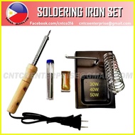 ▬ ▧ ☍ Soldering Iron Set Soldering Set Soldering Stand Soldering Lead Flux Hinang Pang Hinang 30W 4