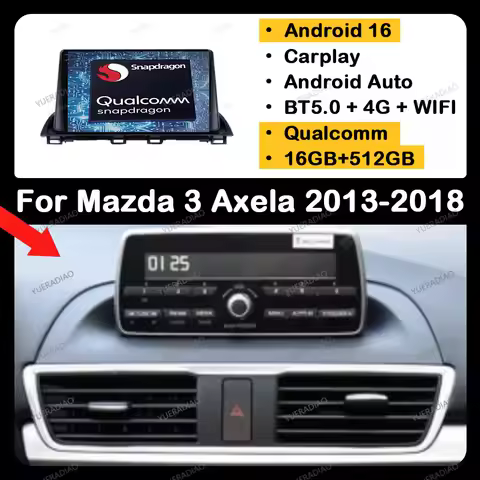 Android 16 Car Radio For Mazda 3 Axela 2013 - 2018 GPS NAVI Multimedia Stereo Video Player Head Unit
