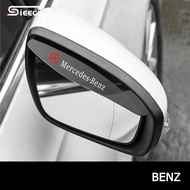 Sieece 2PCS Car Rearview Mirror Rain Eyebrow Side Mirror Anti Rain Auto Rearview Mirror Rain Shield Shade Cover Car Sticker For Mercedes Benz W124 W202 W203 W204 W212 E GLA200 W207 CLS GLB35 AMG Vito E200 CLA GLC GLB200 GLA A35