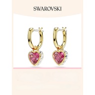 [New Product] Swarovski Chroma Earrings Womens Love Style Autumn/Winter Red Crystal Earrings