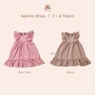 Mirtakids Adeline Sweet Midi Dress for Children (1-6 years)| Dobby Pattern