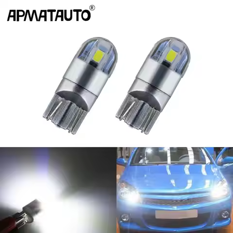 2Pcs T10 W5W for Samsung Chip white LED Eyebrow Eyelid Light Bulb For Opel Astra h j g Corsa Zafira 