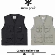 韓國預訂 2色選 snow peak 口袋款 防水户外機能 戰術背心