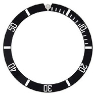 Ewatchparts BEZEL INSERT COMPATIBLE WITH 40MM TUDOR PRINCE DATE SUBMARINAR 79190 WATCH OYSTERDATE BLACK