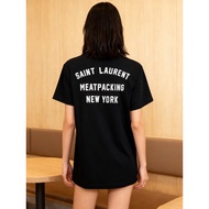 Yves Saint Laurent/YSL/Saint Laurent/2026 Early Spring New Style Short-Sleeved T-Shirt Men Women Cou