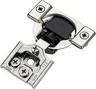 2 Pack 1 Pairs 1/2 inch Overlay Soft Close Hinges for Kitchen Cabinet Hinges Satin Nickel Hidden Hinges Stainless Steel Concealed Hinge self Closing