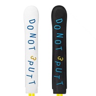 Do Not 3 Putt Golf Alignment Stick Head Cover PU Leather Golf Alignment Stick Protective Cover