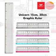 15cm/30cm Unicorn Graphic Ruler Architecture Ruler Model Ruler Stencil Ruler