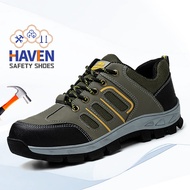 Kasut Keselamatan Lelaki Dengan Hujung Keluli Cegah Tembusan Bernafas Rendah But Kerja(HAVEN)