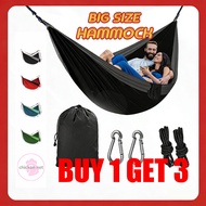【BUY 1 GET 3】Duyan Hammock duyan for adult big size heavy duty Foldable r Hiking duyan for Camping