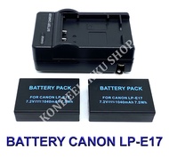 LP-E17 / LPE17 แบตเตอรี่และแท่นชาร์จสำหรับกล้องแคนนอน Battery and Charger For Canon D-SLR Canon EOS RP,M3,M5,M6,77D,200D,750D,760D,800D,8000D,9000D,Rebel T6s,T6i,T7i,SL2,Kiss X8iBY KONDEEKIKKU SHOP