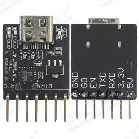 CH9102F Downloader Module Chip Program Burning for ESP32 MINI TYPE-C USB to UART RS232 RS485 Serial 