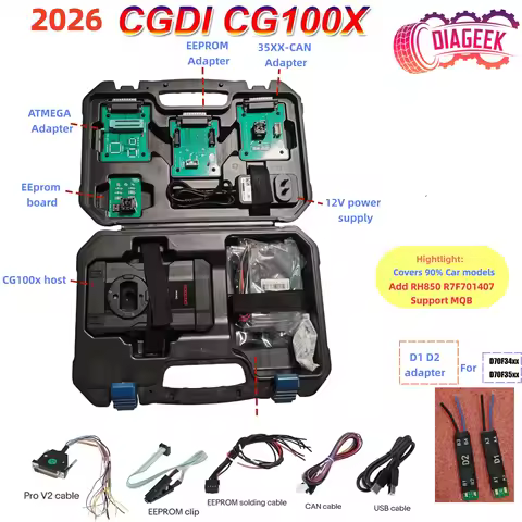 CGDI CG100X Full Key Programmer with D1 D2 CAN Filter Airbag Reset Cluster Calibration Chip Readwrit