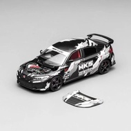 MH 1/64 Honda Civic Type R FL5 HKS Alloy Diecast Car Model Toy Birthday Gift
