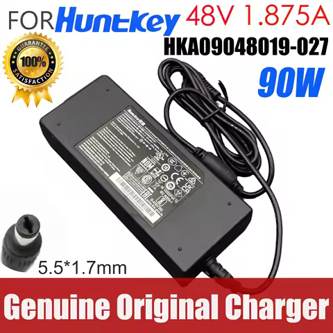 Original OEM KA09048019-027 Huntkey 48V 1.875A 90W AC Adapter Charger For Hikvision NVR-108MH-C/8P P