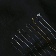 925 Sterling Silver Chain 925 Sterling Silver Necklace Female Clavicle Chain Box Water Wave Chain Si