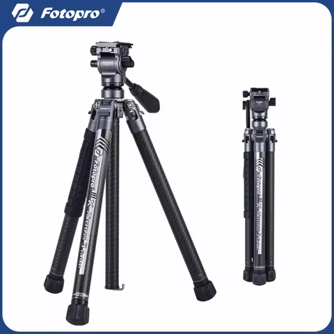 Fotopro Lightweight Travel Tripod Portable Carbon Fiber Tripod for Camera X-Aircross 3 Series