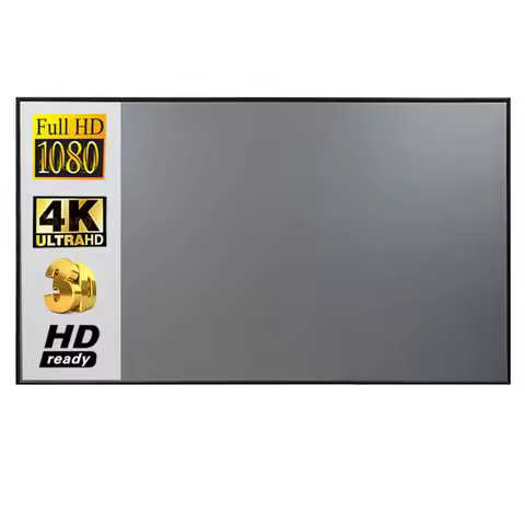 Salange Projector Screen,60 100 120 Inch Reflective Fabric Cloth Projection Screen For YG300 Projeto