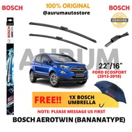 Bosch Aerotwin Wiper Blade set for Ford Ecosport (2014-2018) 2PCS