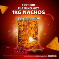1KG TORTILLA NACHOS Balado Pedas | Barbeque Keju | BBQ Cheese JUMBO 1kg
