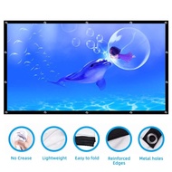 Projector Screen 60/100/120 inch 16:9 HD Foldable Portable Projection Movies Screen for Home