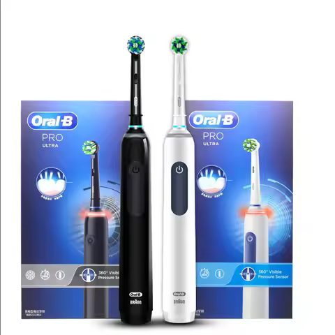 Original Oral B Pro Ultra Electric Toothbrush Pro 4 Tooth Brushes for Adult Gum Care Deep Clean Smar