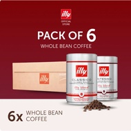 [Carton Deal] illy Whole Coffee Bean 250g - Classico Medium Roast | Intenso Dark Roast {100% Pure Ar