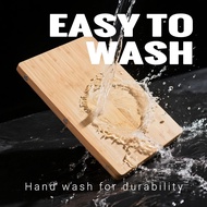 Large Bamboo Cutting Board with Handle – TRULY Non Toxic Glue Free 2cm Thick Wood Chopping Serving B