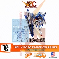 [TRS] Waterslide Decal - MG 1/100 00R / 00 XN Raiser GN-0000+GNR-010 Model Kit Water Decal 三红领域 TRZ 